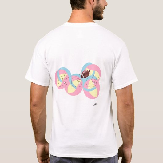 T-Shirts  : Football In Motion . (Achterkant)