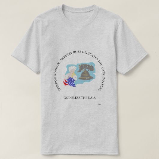 T-Shirts: God zegene de VS. T-shirt (Design voorkant)