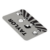 T - shirts | Groep Walk | Jouw namen toevoegen Magneet (Rechterzijde)