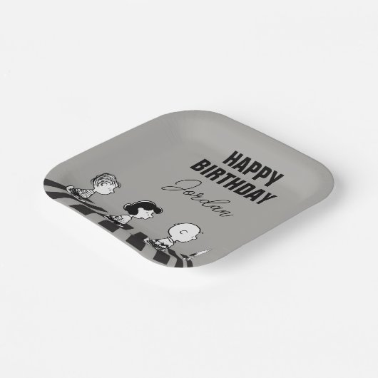 T - shirts | Groep Walk | Jouw namen toevoegen Papieren Bordje (Gebogen)