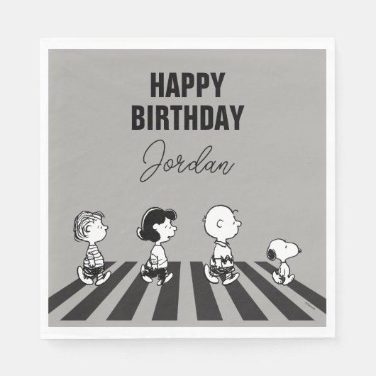 T - shirts | Groep Walk | Jouw namen toevoegen Servet (Voorkant)