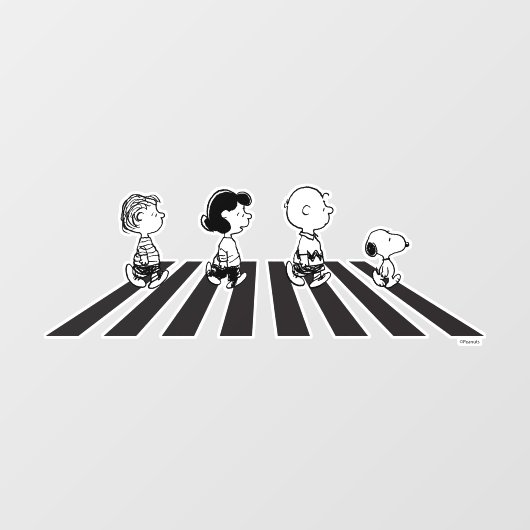 T - shirts | Groep Walk Raamsticker (Vel)