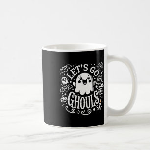 T - shirts Halloween Lets Go Ghouls Ghost Peuter V Koffiemok