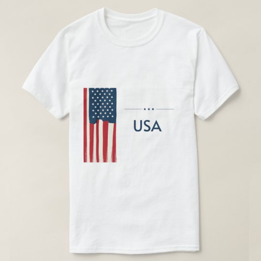 T-shirts heren usa (Design voorkant)