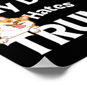 T - shirts hond haat Donald 3 Poster (Hoek)