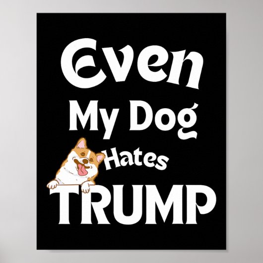 T - shirts hond haat Donald 3 Poster (Voorkant)