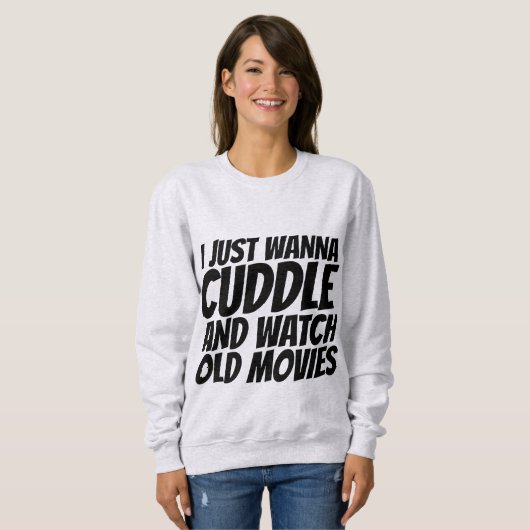 T-shirts, IK WIL ALLEEN KUDDLE Trui (Voorkant volledig)