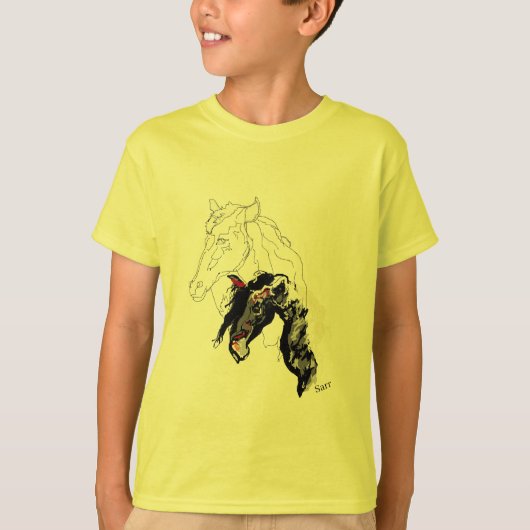 T-shirts jongens: liefde voor paarden (Voorkant)