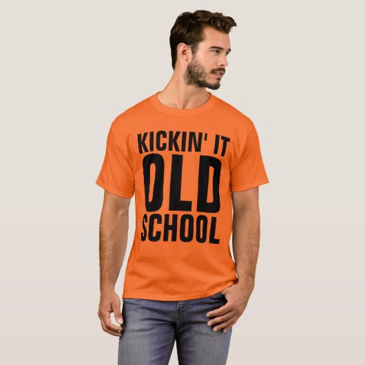  T-Shirts, KICKIN'IT OUDE SCHOOL t - shirts (Voorkant volledig)