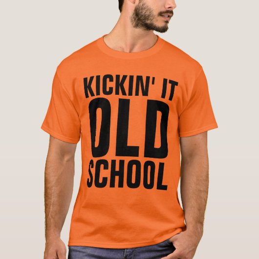  T-Shirts, KICKIN'IT OUDE SCHOOL t - shirts (Voorkant)