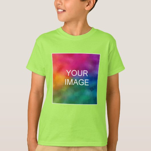 T - shirts Kinder jongens Aangepaste Sjabloon Afbe (Voorkant)