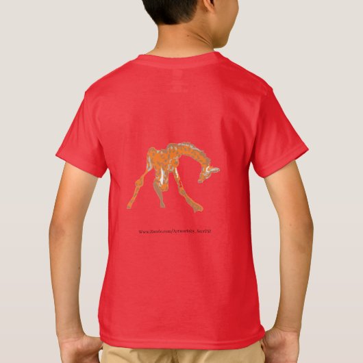 T-SHIRTS LICHAAM OF IEDEREEN : GIRAFFE (Achterkant)