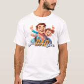 T-shirts met Best Dad Ever (Voorkant)