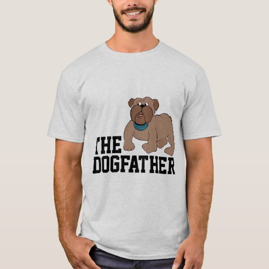 T-shirts met BOXER BULLDOG VADER (Voorkant)