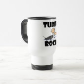 T-shirts met buisjes en touwtjes reisbeker (Voorkant links)