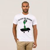 T-Shirts met buitenaardse skateboarders (Voorkant volledig)
