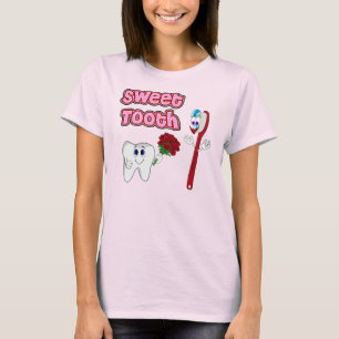 T-shirts met Cartoon met tand en tand voor dames