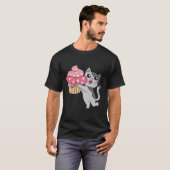 T-SHIRTS MET CUPCAKE KAT VERJAARDAG (Voorkant volledig)
