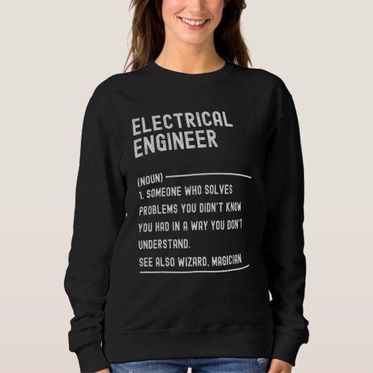 T-shirts met definitie van elektrotechnisch ingeni (Voorkant)