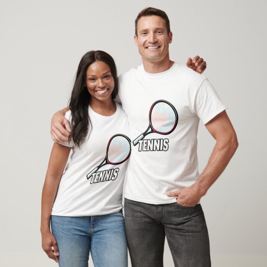 T-shirts met design tennisracket (Unisex)