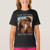 T-shirts met dubbele bedrukking, aangepaste foto e (Voorkant)