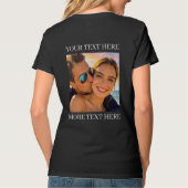T-shirts met dubbele bedrukking, aangepaste foto e (Achterkant)