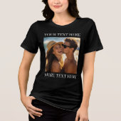 T-shirts met dubbele bedrukking, aangepaste foto e (Voorkant)