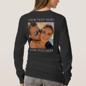 T-shirts met dubbele bedrukking, aangepaste foto e (Achterkant)