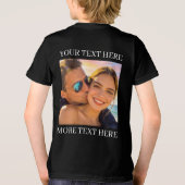 T-shirts met dubbele bedrukking, aangepaste foto e (Achterkant)