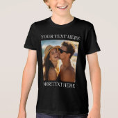 T-shirts met dubbele bedrukking, aangepaste foto e (Voorkant)