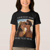 T-shirts met dubbele bedrukking, aangepaste foto e (Voorkant)