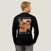 T-shirts met dubbele bedrukking, aangepaste foto e (Achterkant)