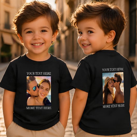 T-shirts met dubbele bedrukking, aangepaste foto e
