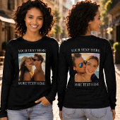 T-shirts met dubbele bedrukking, aangepaste foto e
