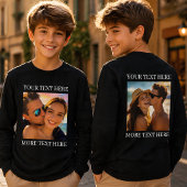 T-shirts met dubbele bedrukking, aangepaste foto e
