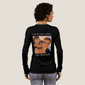 T-shirts met dubbele bedrukking, aangepaste foto e (Achterkant)