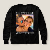 T-shirts met dubbele bedrukking, aangepaste foto e (Achterkant)
