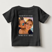 T-shirts met dubbele bedrukking, aangepaste foto e (Achterkant)