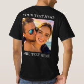T-shirts met dubbele bedrukking, eigen foto en tek (Achterkant)