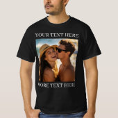 T-shirts met dubbele bedrukking, eigen foto en tek (Voorkant)
