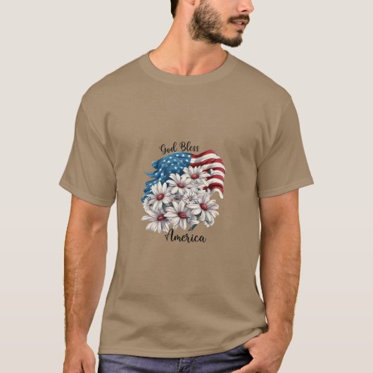 T-shirts met een Amerikaanse thema. (Voorkant)