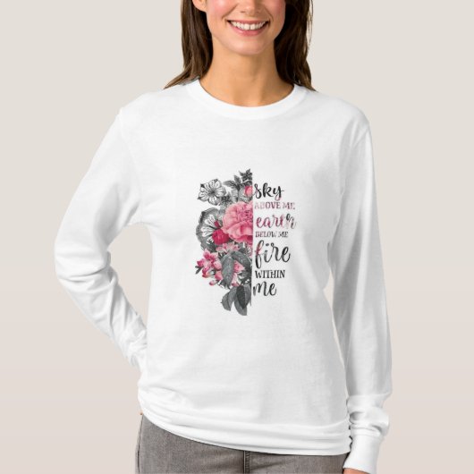 T-shirts met floraal ontwerp (Voorkant)