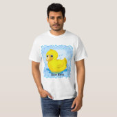 T-shirts met gele rubber eend (Voorkant volledig)