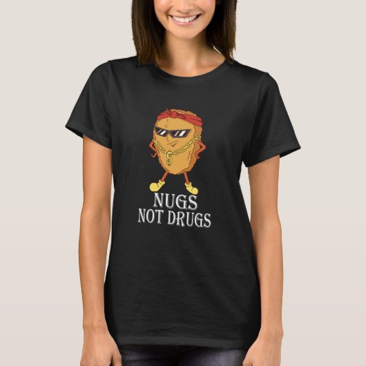 T-shirts met kipnuggets (Voorkant)