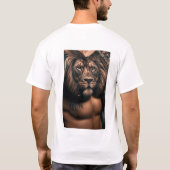 T-shirts met leeuwengezicht "Embrace Your Inner Ro (Achterkant)