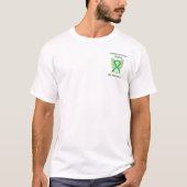 T-shirts met lint voor bewustzijn van traumatisch (Voorkant)