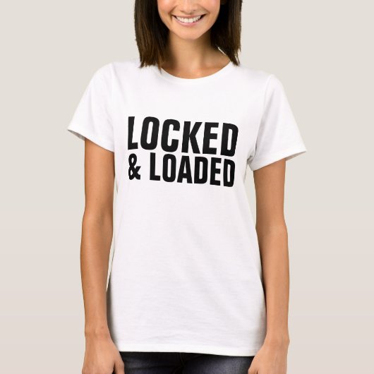 T-shirts MET LOKING EN LOADED (Voorkant)