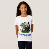 T-shirts met panda's (Voorkant volledig)