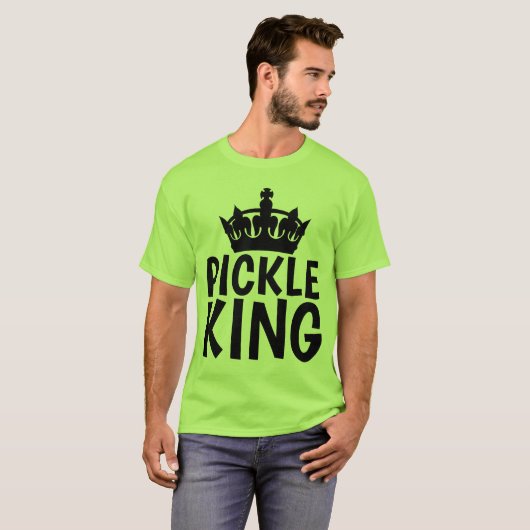 T-shirts met PICKLE KING (Voorkant volledig)