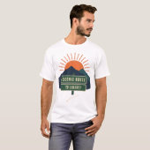 T-shirts met Schitterende Route naar Vrijheid (Voorkant volledig)
